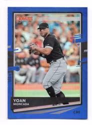 2020 Donruss Holo Blue #145 Yoan Moncada (15-U3-MLBWHITESOX)
