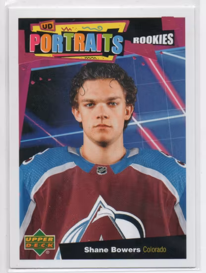 2020-21 Upper Deck UD Portraits #P73 Shane Bowers (10-U2-AVALANCHE)