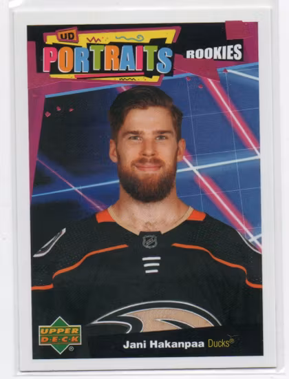 2020-21 Upper Deck UD Portraits #P100 Jani Hakanpaa (10-U2-DUCKS)