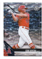 2021 Bowman Platinum Top Prospects Ice Foil #TOP39 Erik Rivera (15-U4-MLBANGELS)