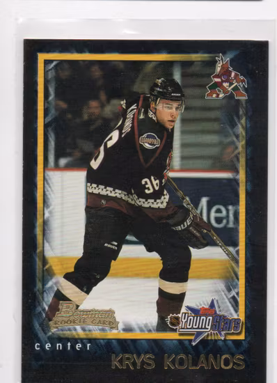 2001-02 Bowman YoungStars #148 Krys Kolanos RC (10-V4-COYOTES)