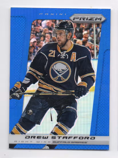2013-14 Panini Prizm Prizms Blue #12 Drew Stafford (15-U11-SABRES)