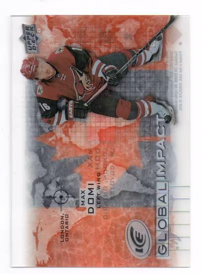 2015-16 Upper Deck Ice Global Impact #GIMD Max Domi (25-V4-COYOTES)