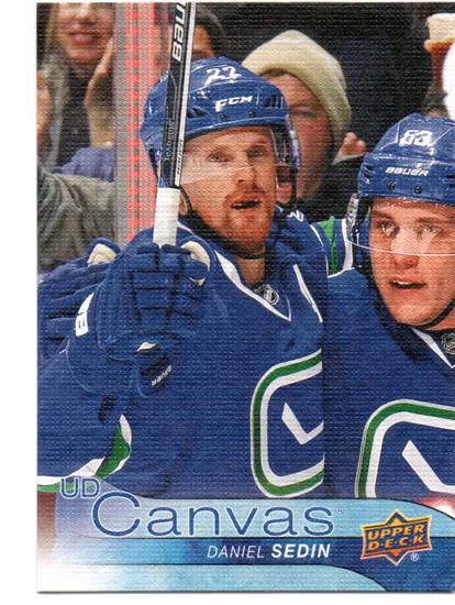 2016-17 Upper Deck Canvas #C80 Daniel Sedin (12-V2-CANUCKS)