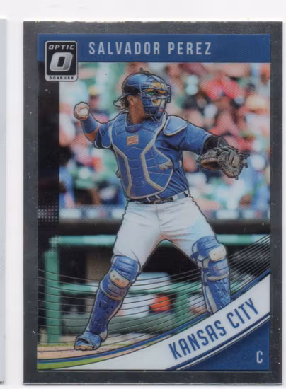 2018 Donruss Optic #155 Salvador Perez (10-V2-MLBROYALS)