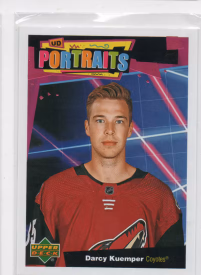 2020-21 Upper Deck UD Portraits #P22 Darcy Kuemper (10-V5-COYOTES)