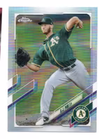 2021 Topps Chrome Refractors #90 A.J. Puk (12-U4-MLBATHLETICS)