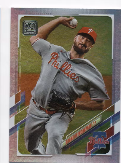 2021 Topps Rainbow Foil #160 Brandon Workman (12-U4-MLBPHILLIES)