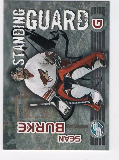 2003-04 Pacific Supreme Standing Guard #11 Sean Burke (12-V7-COYOTES)