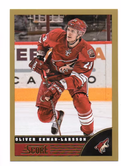 2013-14 Score Gold #393 Oliver Ekman-Larsson (15-V6-COYOTES)