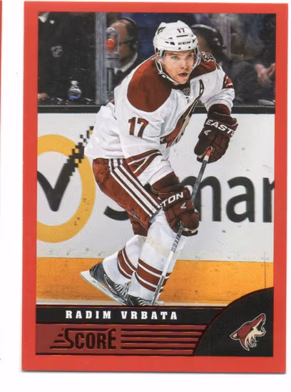 2013-14 Score Red Border #388 Radim Vrbata (15-V6-COYOTES)