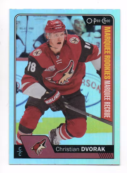 2016-17 O-Pee-Chee Rainbow #696 Christian Dvorak (20-V7-COYOTES)