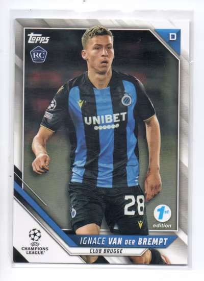 2021-22 Topps UEFA Champions League 1st Edition #193 Ignace Van der Brempt (12-V5-CLUBBRUGGE)