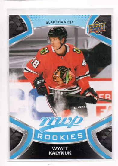 2021-22 Upper Deck MVP #222 Wyatt Kalynuk SP RC (15-V4-BLACKHAWKS)