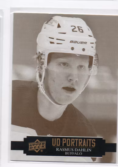 2021-22 Upper Deck Portraits #P5 Rasmus Dahlin (10-U2-SABRES)
