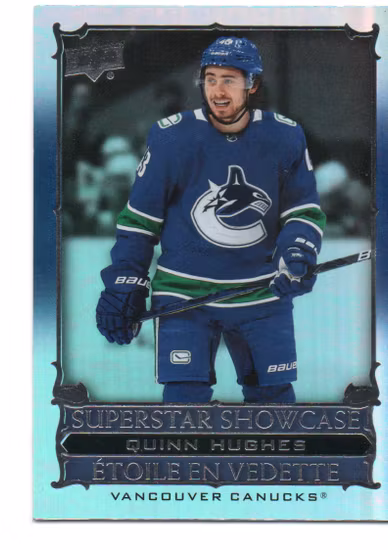 2021-22 Upper Deck Tim Hortons Superstar Showcase #SS9 Quinn Hughes (15-U6-CANUCKS)