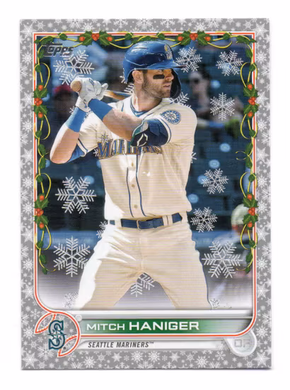 2022 Topps Holiday Metallic #HW117 Mitch Haniger (20-U15-MLBMARINERS)