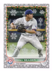 2022 Topps Holiday Metallic #HW134 Corey Seager (20-U15-MLBRANGERS)
