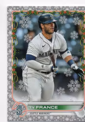 2022 Topps Holiday Metallic #HW191 Ty France (20-U15-MLBMARINERS)