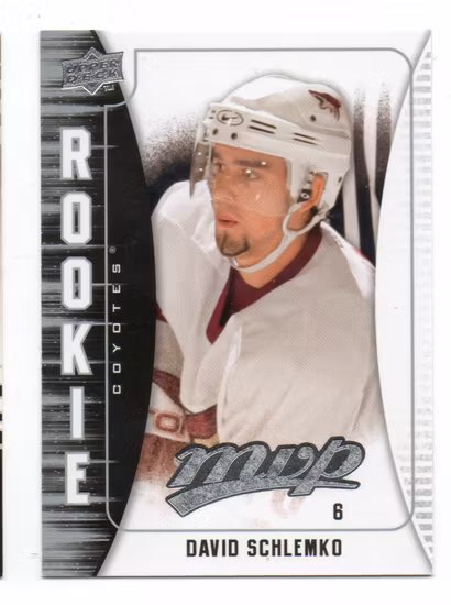 2009-10 Upper Deck MVP #357 David Schlemko RC (10-V8-COYOTES)
