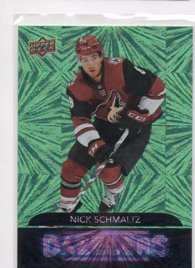 2020-21 Upper Deck Dazzlers Green #DZ2 Nick Schmaltz (10-V8-COYOTES)