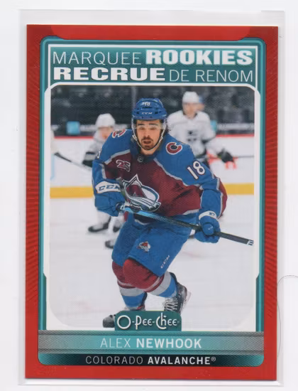 2021-22 O-Pee-Chee Red #536 Alex Newhook (100-V8-AVALANCHE)