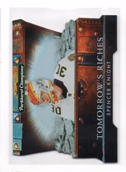 2022-23 Parkhurst Champions Tomorrow's Riches #TR10 Spencer Knight (12-V3-NHLPANTHERS)