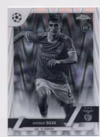 2022-23 Topps Chrome UEFA Club Competitions Black and White RayWave Refractors #86 Antonio Silva (30-U14-BENFICA)