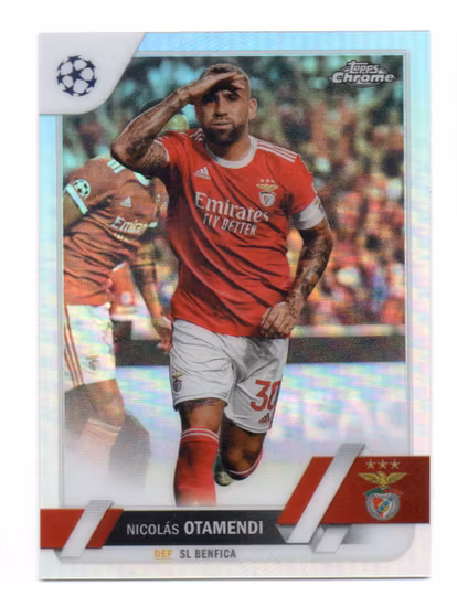 2022-23 Topps Chrome UEFA Club Competitions Refractors #15 Nicolas Otamendi (15-U13-BENFICA)