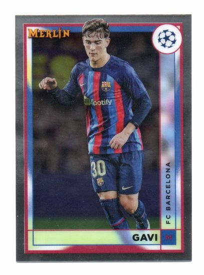 2022-23 Topps Merlin UEFA #48 Gavi (5-T13-BARCELONA) (2)