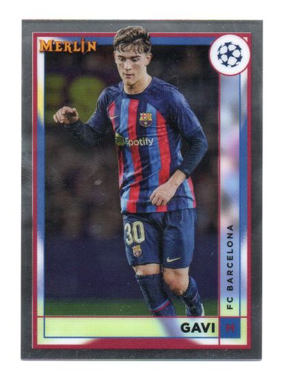 2022-23 Topps Merlin UEFA #48 Gavi (5-T13-BARCELONA)