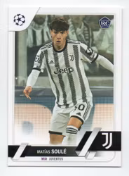 2022-23 Topps UEFA Club Competitions #147 Matias Soule RC (10-U2-JUVENTUS)