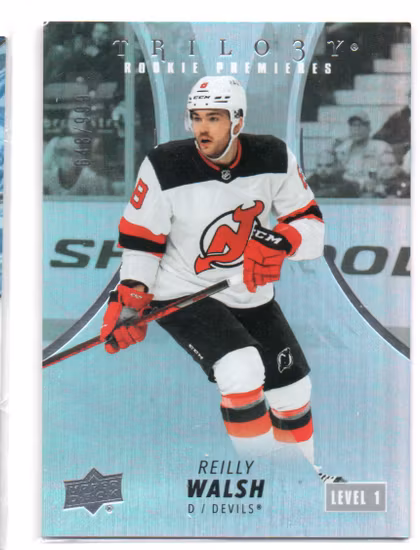 2022-23 Upper Deck Trilogy #110 Reilly Walsh (20-V8-DEVILS)