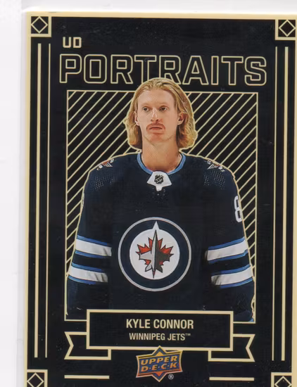 2022-23 Upper Deck UD Portraits #P24 Kyle Connor (10-U2-NHLJETS)