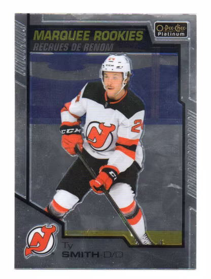 2020-21 O-Pee-Chee Platinum #193 Ty Smith RC (20-V9-DEVILS)