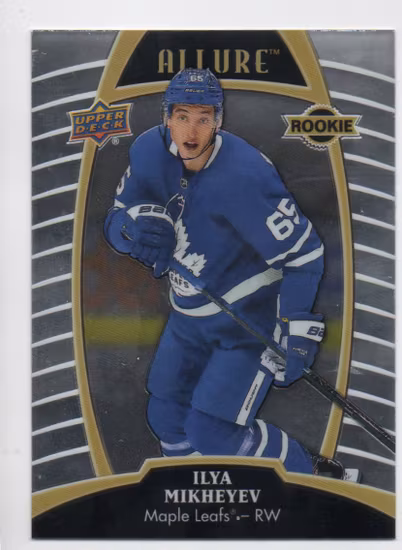 2019-20 Upper Deck Allure #64 Ilya Mikheyev RC (10-V10-MAPLELEAFS)