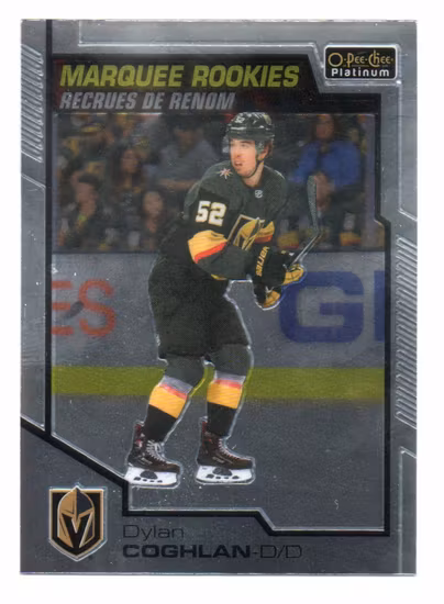 2020-21 O-Pee-Chee Platinum #176 Dylan Coghlan RC (12-V9-GOLDENKNIGHTS)