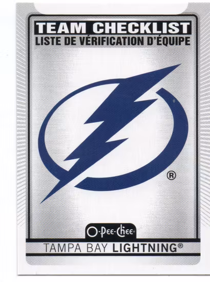 2021-22 O-Pee-Chee #576 Tampa Bay Lightning (5-V10-LIGHTNING)