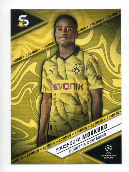 2023-24 Topps Superstars #24 Youssoufa Moukoko (10-T6-DORTMUND)