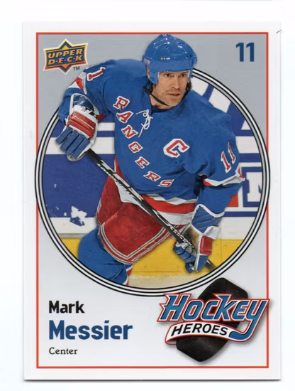 2009-10 Upper Deck Hockey Heroes Mark Messier #HH26 Mark Messier (25-V12-RANGERS)