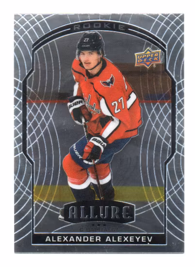 2020-21 Upper Deck Allure #86 Alexander Alexeyev RC (10-V10-CAPITALS)