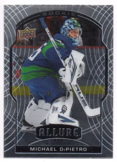 2020-21 Upper Deck Allure #93 Michael DiPietro RC (10-V10-CANUCKS)