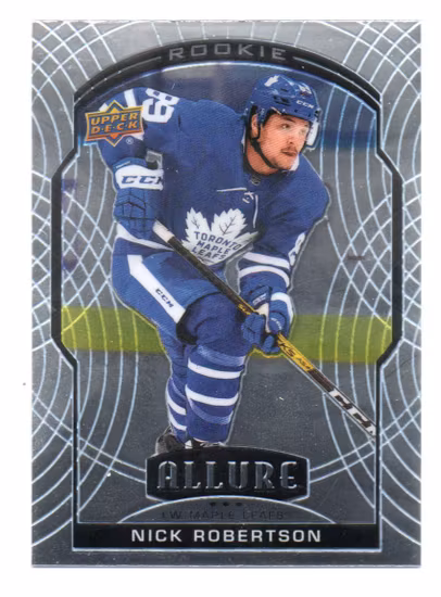 2020-21 Upper Deck Allure #99 Nick Robertson RC (10-V10-MAPLELEAFS)