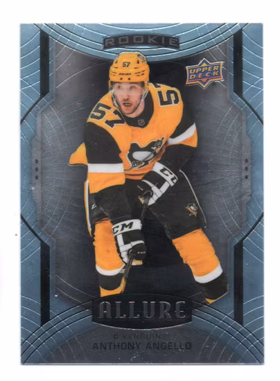 2020-21 Upper Deck Allure #101 Anthony Angello SP RC (10-V10-PENGUINS)