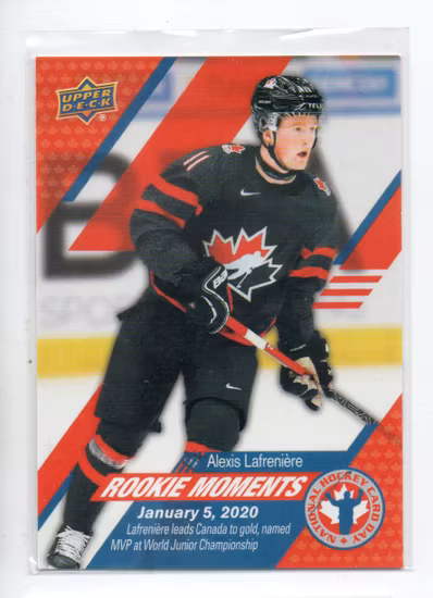 2020-21 Upper Deck National Hockey Card Day Canada #CAN16 Alexis Lafreniere RM (20-V12-CANADA)