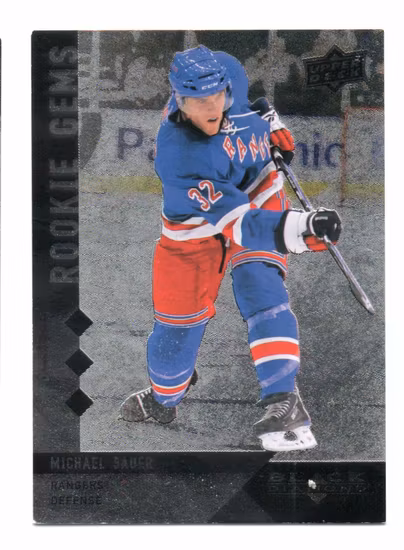2009-10 Black Diamond #176 Michael Sauer RC (15-V14-RANGERS)