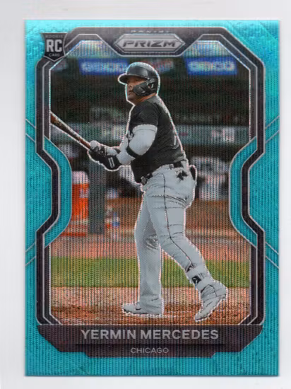 2021 Panini Prizm Prizms Teal Wave #98 Yermin Mercedes (15-W14-MLBWHITESOX)