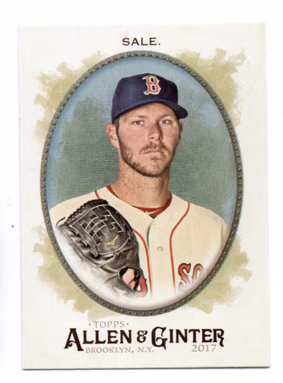 2017 Topps Allen and Ginter Hot Box Foil #41 Chris Sale (12-X14-MLBREDSOX)
