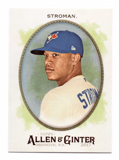 2017 Topps Allen and Ginter Hot Box Foil #176 Marcus Stroman (12-X12-MLBBLUEJAYS)