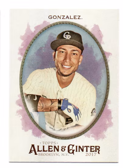 2017 Topps Allen and Ginter Hot Box Foil #203 Carlos Gonzalez (12-X12-MLBROCKIES)